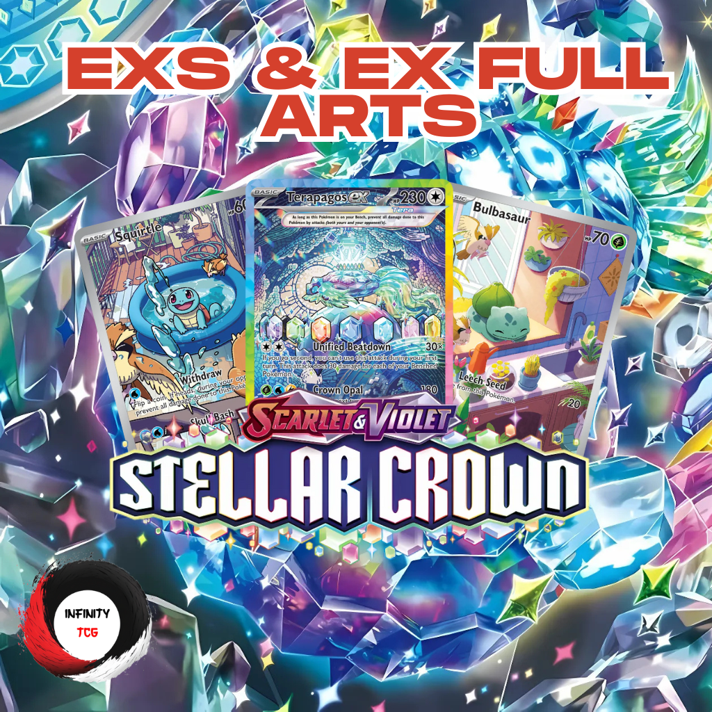 Pokémon - Scarlet & Violet - Stellar Crown - EX & EX Full Art Singles