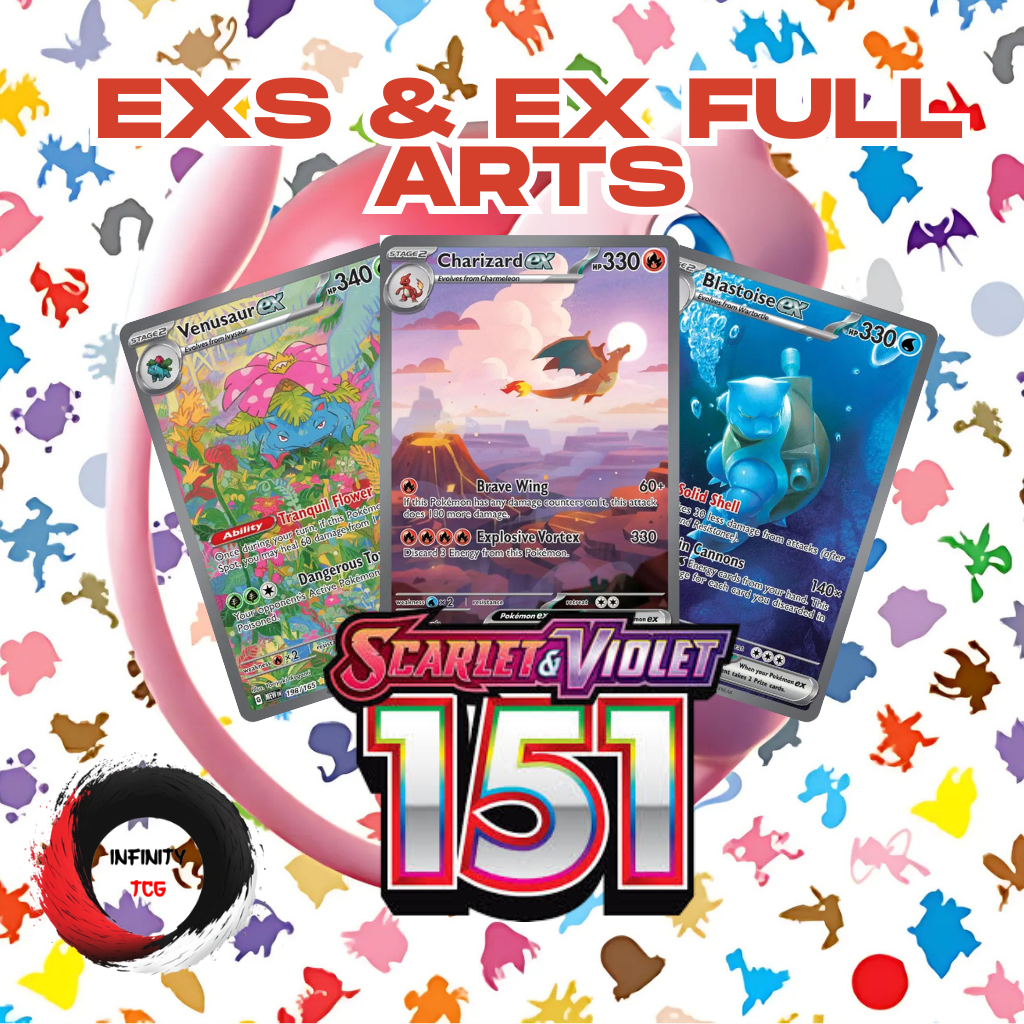 Pokémon - Scarlet & Violet - 151 - EX & EX Full Art, AR, SAR Singles