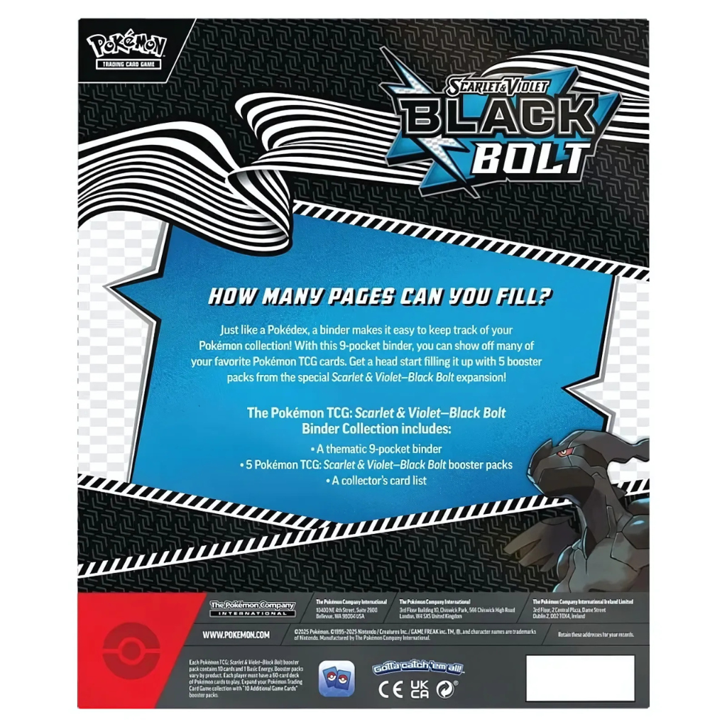 Pokémon - Scarlet & Violet - Black Bolt Binder Collection