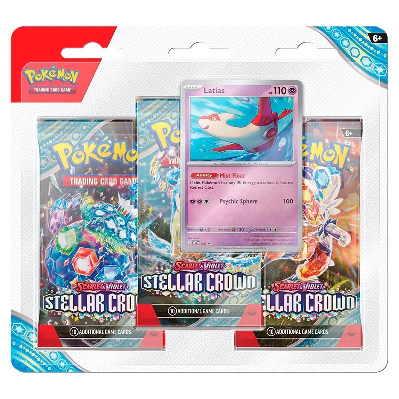 Pokemon - Scarlet & Violet - Stellar Crown - 3 Pack Blister - Latias - My Store