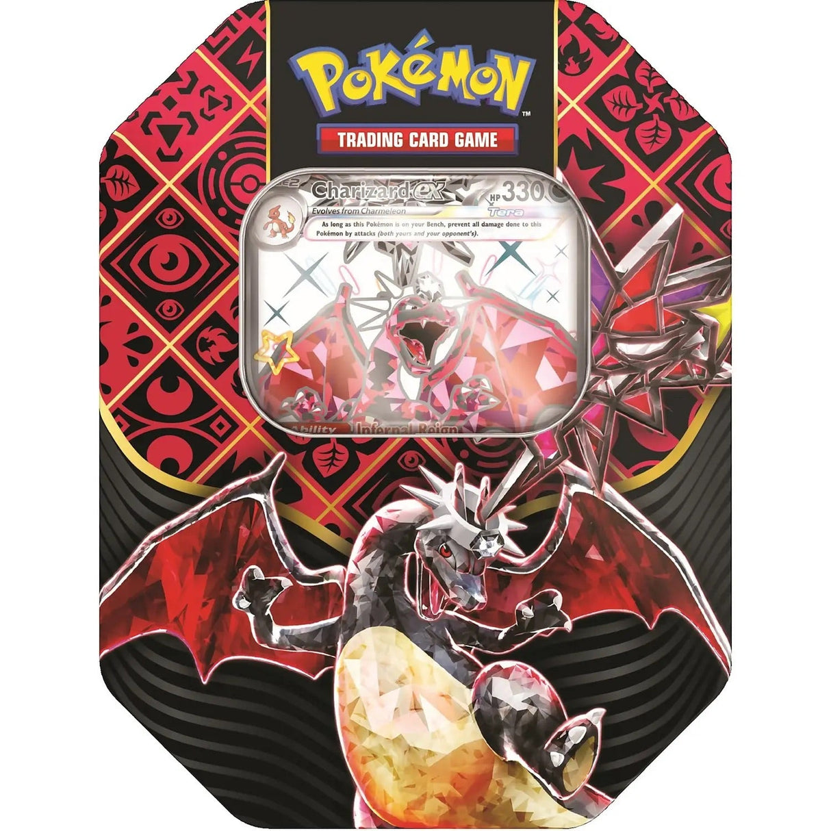 Pokemon - Scarlet & Violet - Paldean Fates Tin - Shiny Tera Charizard Ex - My Store