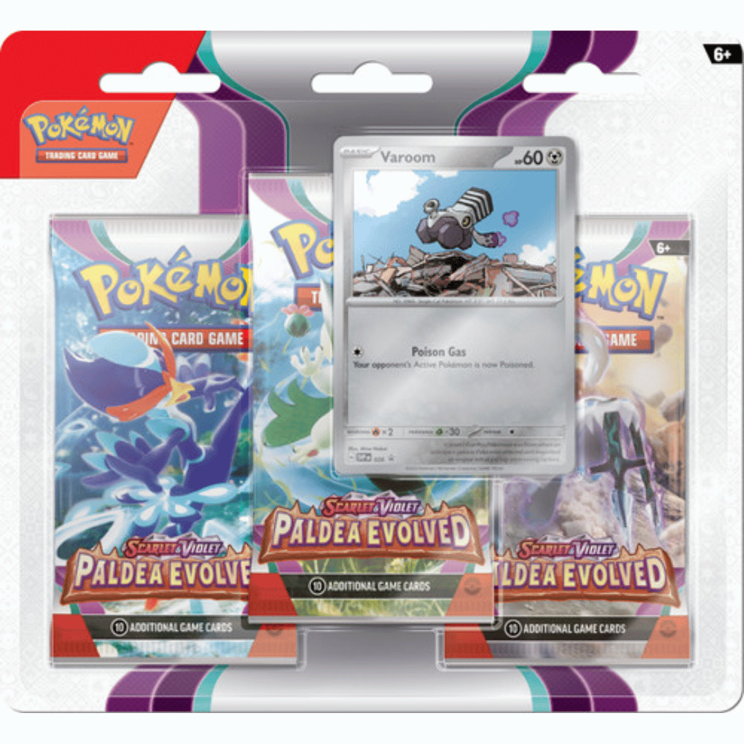 Pokémon - Scarlet & Violet - Paldea Evolved - 3-Pack Display Varoom - Infinity TCG