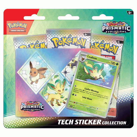 Pokémon - Scarlet & Violet - Prismatic Evolutions - Tech Sticker Collection - Leafeon - Infinity TCG