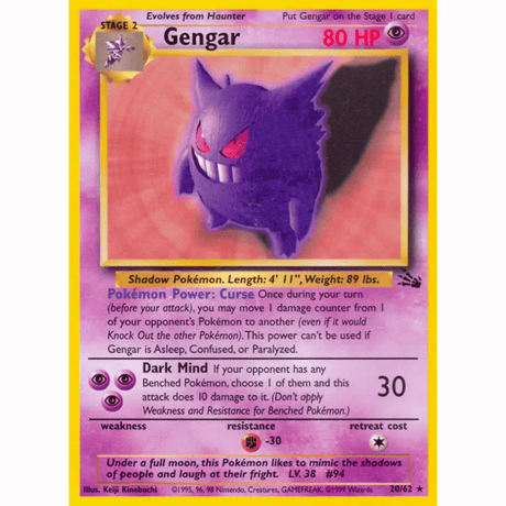 Pokémon - Fossil Non-Holo - Singles