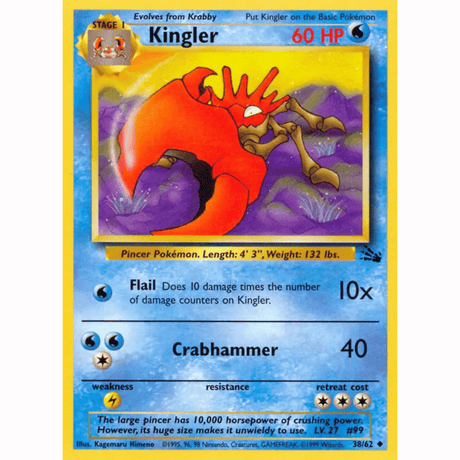 Pokémon - Fossil Non-Holo - Singles