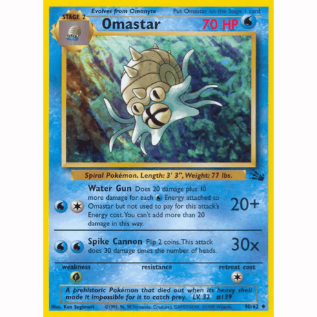 Pokémon - Fossil Non-Holo - Singles