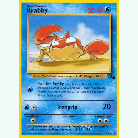 Pokémon - Fossil Non-Holo - Singles