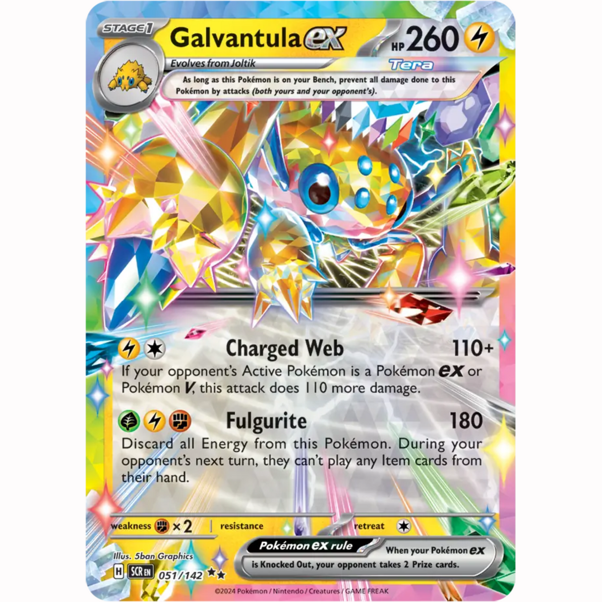 Pokémon - Scarlet & Violet - Stellar Crown - EX & EX Full Art Singles