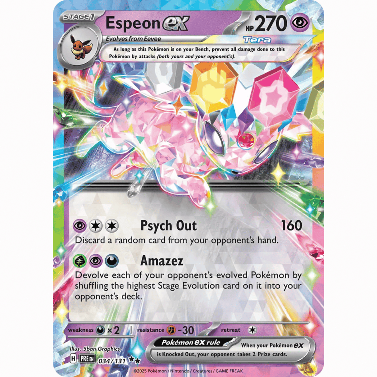 Pokémon - Scarlet & Violet - Prismatic Evolution - EX & EX SIR Singles