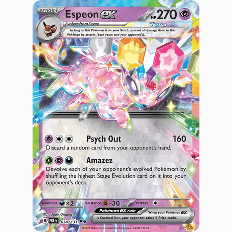 Pokémon - Scarlet & Violet - Prismatic Evolution - EX & EX SIR Singles