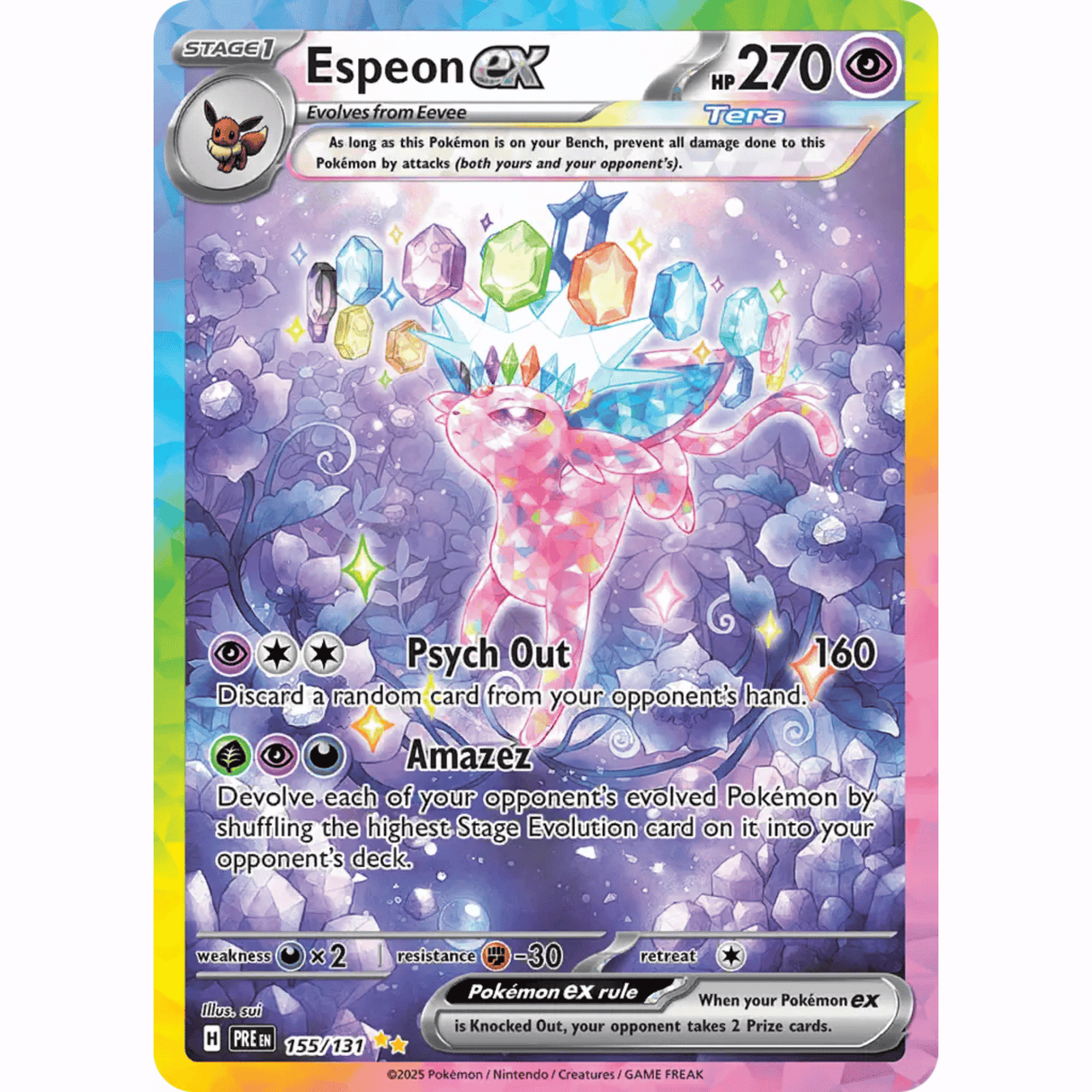 Pokémon - Scarlet & Violet - Prismatic Evolution - EX & EX SIR Singles