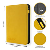 Vault X - 9-Pocket Exo-Tec® - Zip Binder - Yellow - My Store