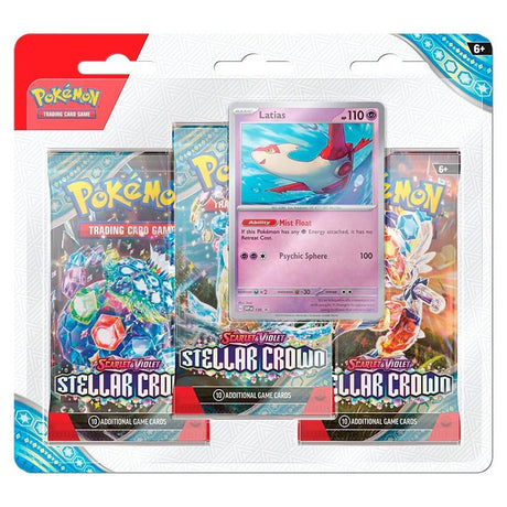 Pokemon - Scarlet & Violet - Stellar Crown - 3 Pack Blister - Latias - My Store