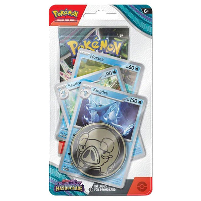 Pokemon - Scarlet & Violet - Twilight Masquerade - Premium Checklane Blister - Kingdra - My Store